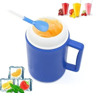 Slushy Maker Cup Double Layer Reusable Slush Smoothie Ice Magic Cocktail Frozen - Picture 1 of 10