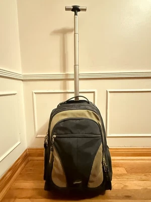 eBags Full-Size Convertible Backpack Wheeled Laptop Black/Wheat GREAT COND - Image 1 of 4