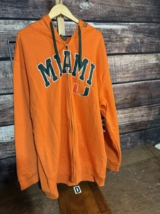 Sudadera con Capucha Miami Hurricanes Coliseo Naranja 3XL NUEVA CON ETIQUETAS - Imagen 1 de 4