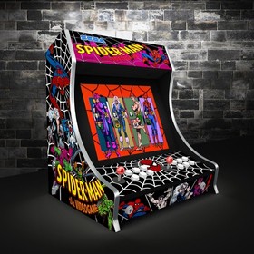 Spiderman Bartop Arcade Side Art Arcade Cabinet Graphics Marquee Cpo Kit