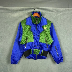 Vintage Nils Skiwear Jacket Womens Size 8 Satin Futuristic Made in USA RARE - Picture 1 of 18