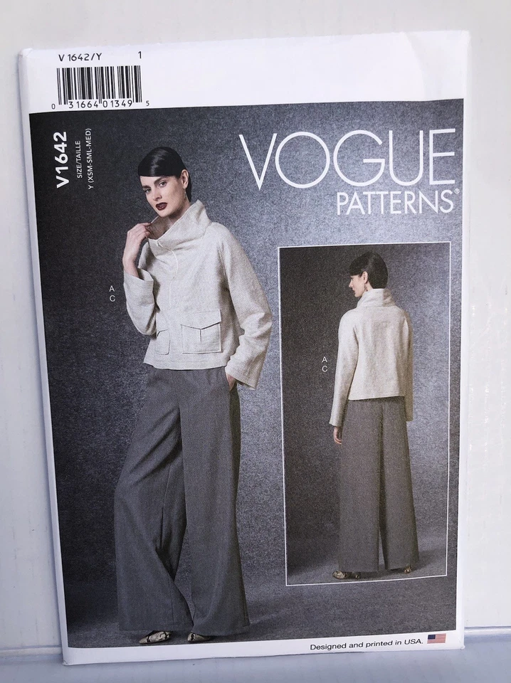 Vogue  V1642 Misses Top And Pants Sewing Patterns Sizes XSM-SML-MED New Uncut  - Image 1 of 2