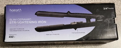 HAIRART H1800 Slim 3/4" Cerámica Plana o Rizador, 5 Temperaturas hasta 450'F Foto 1 de 4