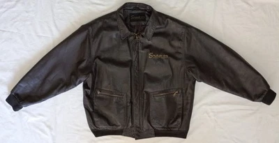 De colección Herramientas a Presión Retro Marrón Cuero Suave Chaqueta de Bombardero para Hombres 2XL 8640101  Foto 1 de 4