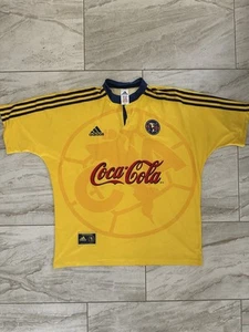 Authentic Adidas Club America 1996 1997 1998 1999-00 Home Soccer Jersey L - Picture 1 of 19