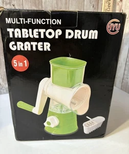 Multifunktion Tischplatte Trommel Reibe 5 in 1 grün Neu im Karton kostenloser Versand - Bild 1 von 9