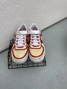 Nike Womens 2008 Air Vandal Low Red White Gold Sz 8.5 312492-612 Vintage Nike - Picture 1 of 9