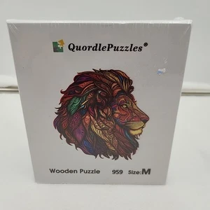 Quordle Puzzles Wooden Puzzle Lion Lions Head 959 Size M - Picture 1 of 7