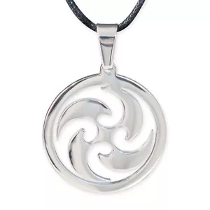 Anhänger Kette Sonnenrad Edelstahl Triskele Amulett - Bild 1 von 3