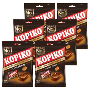 Kopiko Coffee Candy 4.23 oz Bag Hard Coffee Candy 6pk by US SELLER - Picture 1 of 3