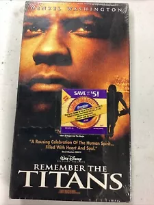 (Sealed) Remember The Titans VHS 2001 Denzel Washington - Picture 1 of 2