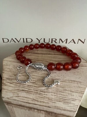 Pulsera DAVID YURMAN Mujer Cuentas Espirituales con Cornalina Excelente Usada Foto 1 de 4