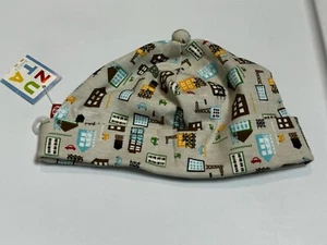 Zutano Brick & Mortar Hat Baby Boys Size 18-24 Months Neutral Beanie Cotton - Picture 1 of 4