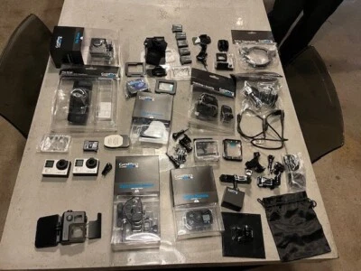 🚀 2 x GoPro Hero4 Silver Action Cameras + MASSIVE Accessories Bundle! 🚀 - Image 1 of 4