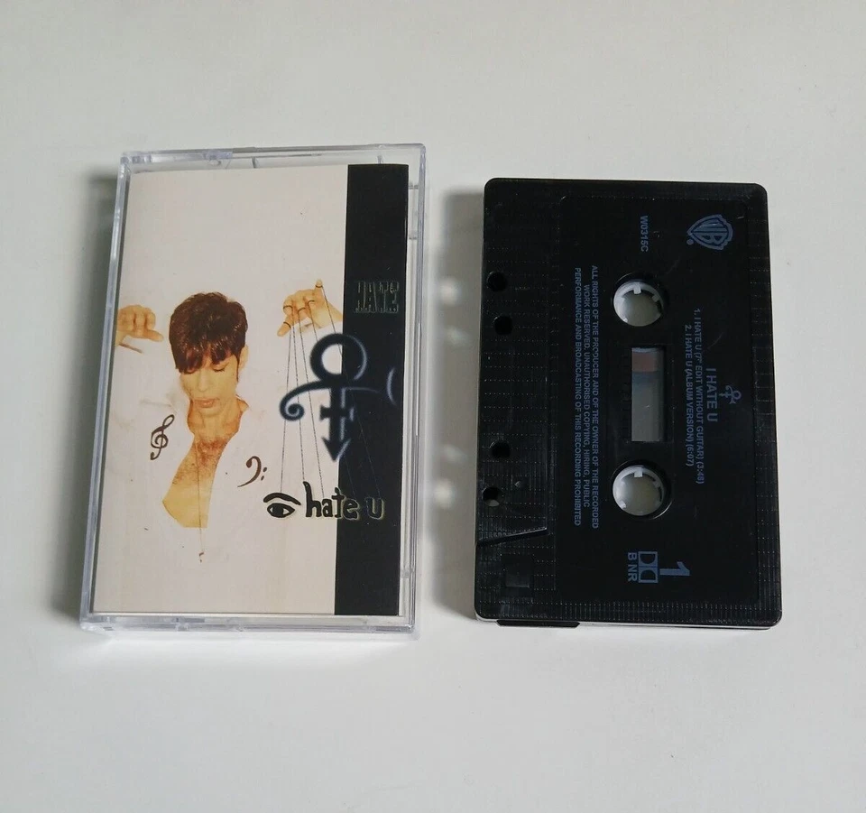 PRINCE I HATE U CASSETTE TAPE SINGLE WARNER BROS UK 1995 - Image 1 of 1