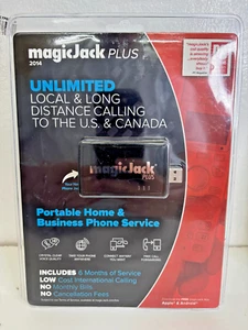 Magic Jack PLUS Free Local Long Distance Calling Telephone Sealed New 2014 - Photo 1/2