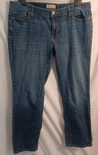 Banana Republic Womens Jeans Size14 Waist 34" X Inseam 28" Straight Leg Low Rise