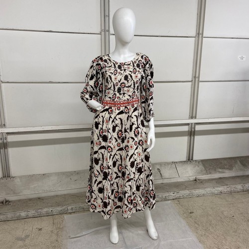 OFF WHITE Abito da donna stampato BA&SH Katel taglia 1 bianco sporco 1H23KATE