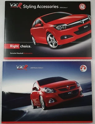 Vauxhall VXR 2009 Models Edition 1 & Styling Accessories 2008 Brochures - Image 1 of 4
