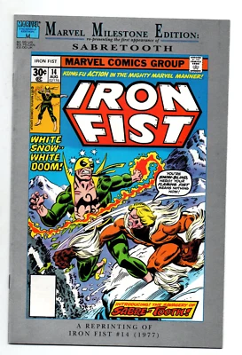 Marvel Milestone Edition - reprints Iron Fist #14 1st Sabretooth - Byrne - NM - Image 1 of 2