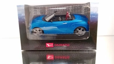 Daihatsu 1:32 Copen Cero PullBack Metallic Blue Mint in Box Rare - Photo 1/4