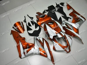 Fit for 07-08 CBR600RR Orange Silver White ABS Injection Bodywork Fairing Panels - Picture 1 of 9