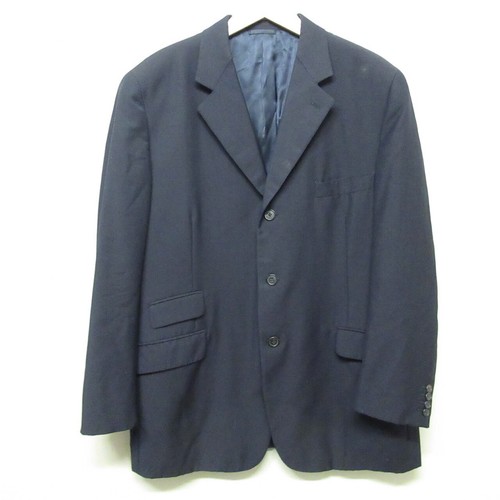BLAZER autentico HERMÈS blu navy 3 bottoni taglia 54 italia LANA MOHAIR