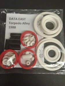 Kit Elastiques Flipper - TORPEDO ALLEY - 1988 - DATA EAST - Pinball Rubber Kit - Picture 1 of 1