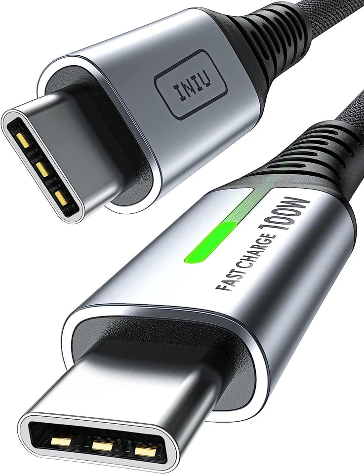 INIU USB C Kabel 100W PD3.0 Schnellladekabel Geflochten iPhone Samsung 2m