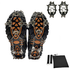 Crampons Ice Cleats Traction Snow Grips for Shoes and Boots 28 Steel Spikes