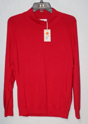 NUEVO Suéter Peter Milar Mujer Simulado Cuello Alto Golf/Informal GRANDE Rojo Rojo Rojo Rojo Nuevo con Etiquetas Foto 1 de 4