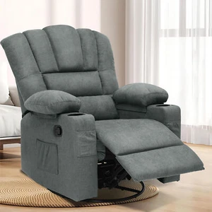 Elderly Manual Swivel Rocking Recliner Chair Swivel Glider Rocker Recliner Chair - Picture 1 of 5