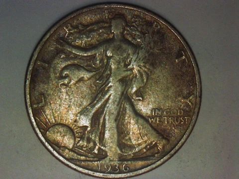 1936 Liberty Walking Half Dollar Cover