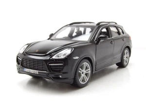 Porsche Cayenne Turbo Negro Coche a Escala 1:24 Burago - Imagen 1 de 9