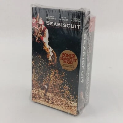 Seabiscuit VHS Movie With Bonus Book! Laura Hillenbrand Brand New Sealed - Image 1 of 4