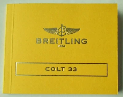 RELOJ BREITLING COLT 33 MANUAL DE INSTRUCCIONES FOLLETO Foto 1 de 4