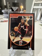 2007-08 Bowman Miami Heat Basketball Card #3 Dwyane Wade