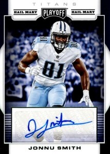 Jonnu Smith Tennessee Titans Signed 2017 Panini Playoff Hail Mary Card #RS-JU