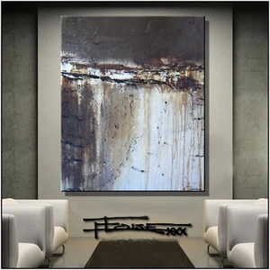 PINTURA ABSTRACTA ARTE DE PARED LIENZO MODERNO Grande, Enmarcado, Firmado, US ELOISExxx - Imagen 1 de 8