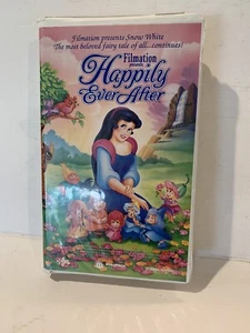 Happily Ever After-VHS-1993-Animted Cartoon-Filmation-Asner/Cara-Snow White - Picture 1 of 12