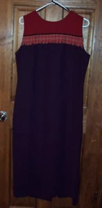 Womens Junior Bahari  Size 10 Sundress Sleeveless Straight Long GUC - Picture 1 of 2