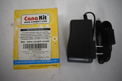 CanaKit Raspberry Pi 3 Power Supply Inline Noise Filter Micro 2.5 Adapter 5V - Image 1 of 4