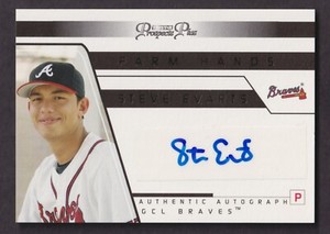 Steve Evarts 2006 TriStar Prospects Plus Rookie Autograph FH 18 Gold /25