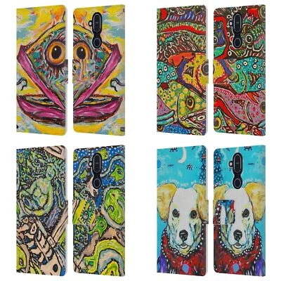 OFFICIAL MAD DOG ART GALLERY ASSORTED DESIGNS LEATHER BOOK CASE FOR NOKIA PHONES - Image 1 of 4