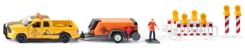 SIKU - Auto 4x4 con accessori - DODGE RAM 1500 con rimorchio compressore - 1/... - Immagine 1 di 1