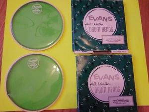 Evans Hydraulic Blue weather drum heads10 in.Old stock open bx 2pcs. Lower Price - Picture 1 of 11