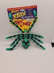 Klixx Slinky Chase Toys Spider Green & Black Vintage 90s Fidget Widget HTF New - Picture 1 of 11