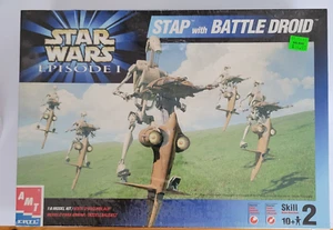 AMT Star Wars Episode I Model Kit Stap with Battle Droid 1990s Movie Model Toy - Bild 1 von 7