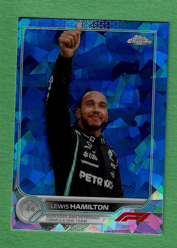 Lewis Hamilton 2022 Topps Chrome SAPPHIRE Formula 1 F1 #5 VARIATION Mercedes - Image 1 of 2