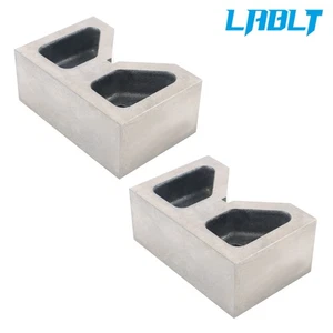 LABLT 4" × 1-5/8" × 2-5/8" High Quality Cast Iron V-Block 1 Pair Ground 90° - Picture 1 of 12